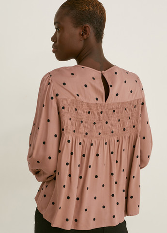 Розово-коричневая демисезонная блуза C&A