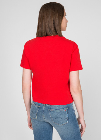 Красная летняя футболка Tommy Hilfiger