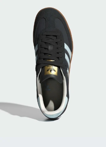Кросівки ID0493 adidas Samba OG Carbon Almost Blue Gum чорні демісезони (317286287)