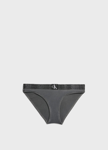 Темно-серые купальные трусики однотонные Calvin Klein