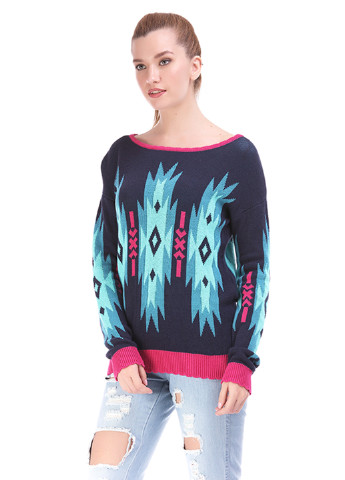 Комбинированный демисезонный джемпер пуловер Яavin