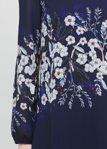 Синя кежуал сукня з квітковим принтом Yumi