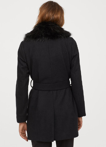 Чорне демісезонне Пальто однобортне H&M
