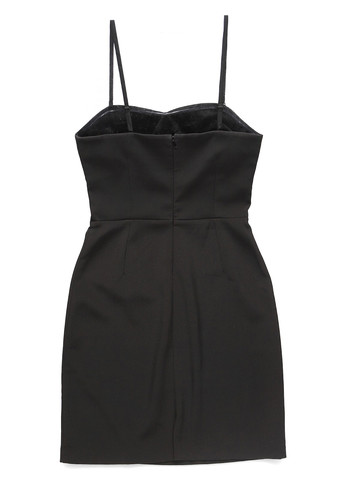 Черное вечернее платье футляр Vila однотонное