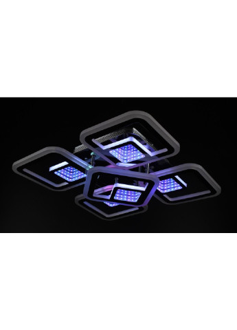 Люстра стельова LED з пультом A2720/4+1S-3D-ch Хром 10х40х40 см. Sunnysky (253628228)
