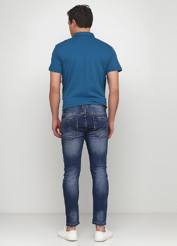 Темно-синие демисезонные зауженные джинсы Y-TWO
