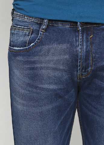 Темно-синие демисезонные зауженные джинсы Y-TWO