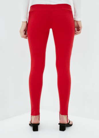 Красные демисезонные женские трикотажные леггинсы-брюки с тормозами Podium