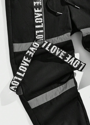 Черные спортивные зимние джоггеры брюки SHEIN