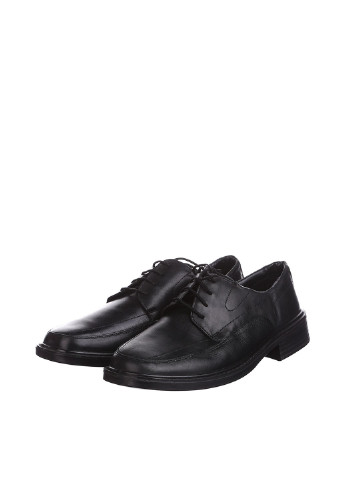 Кэжуал черные мужские туфли ECOFLEX на шнурках