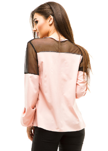 Светло-розовая летняя блуза Lady Style