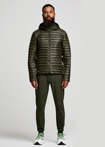 Оливковая (хаки) демисезонная куртка Saucony SOLSTICE OYSTERPUFF JACKET