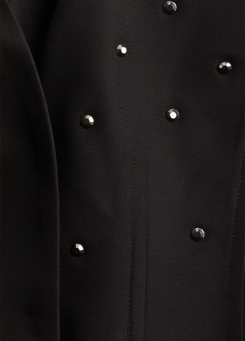 Черный женский жакет H&M однотонный - демисезонный