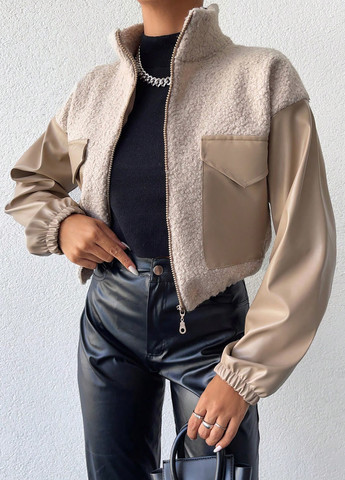 Бежева демісезонна куртка SHEIN