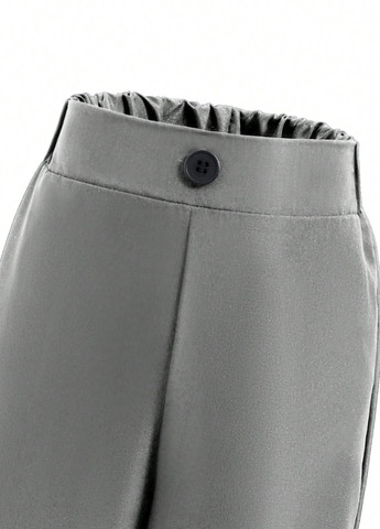 Сірий демісезонний костюм (жилет, штани) брючний SHEIN