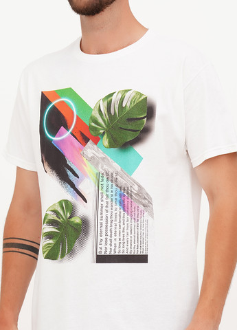 Белая футболка Hanes