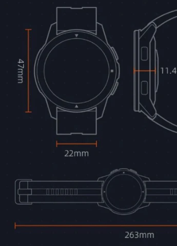 Умные часы Smart Mibro Watch X1 Black спортивные, умные UWatch (253383924)