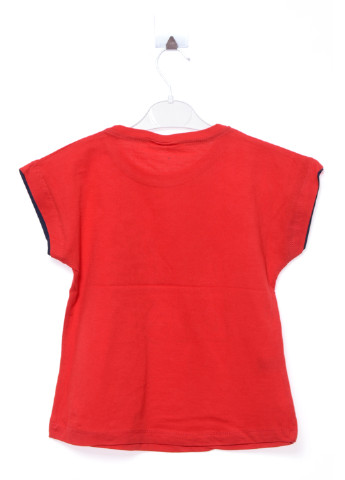 Красная летняя футболка с коротким рукавом Akku