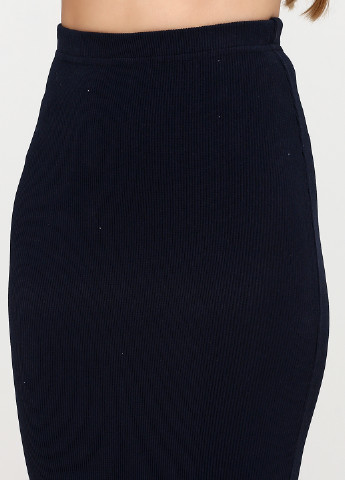 Темно-синяя кэжуал однотонная юбка Vovk карандаш