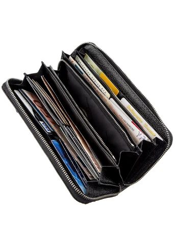 Женский кожаный кошелек-клатч 10х20 см st leather (229458825)