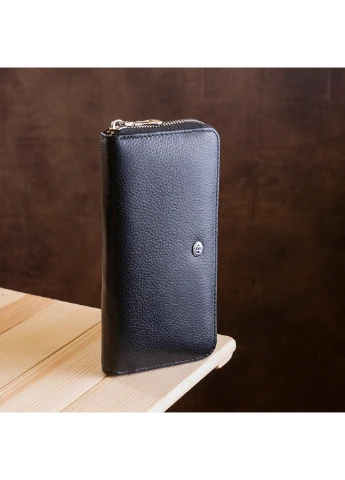 Женский кожаный кошелек-клатч 10х20 см st leather (229458825)