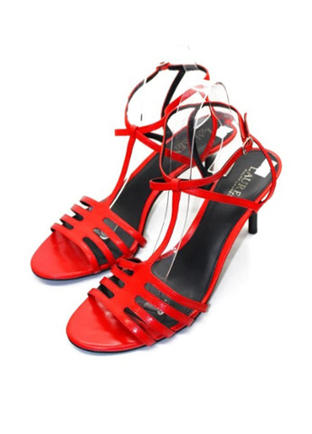 Красные босоножки Ralph Lauren с ремешком плетение