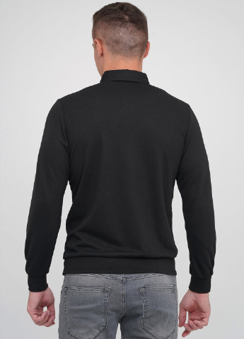 Черная футболка-поло для мужчин Trend Collection с логотипом