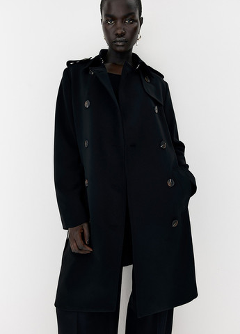 Плащ H&M тренчкот на гудзиках демісезон (365716968)