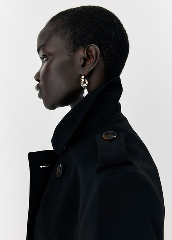 Плащ H&M тренчкот на гудзиках демісезон (365716968)