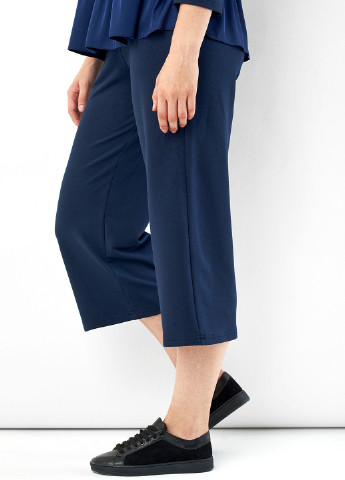 Темно-синие кэжуал демисезонные прямые брюки Evalution