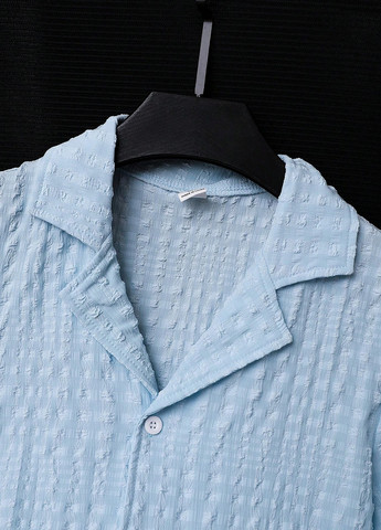 Блакитна всесезон піжама (сорочка, штани) сорочка + брюки SHEIN