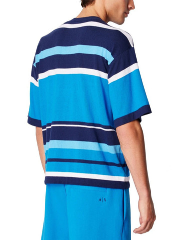 Синяя футболка Armani Exchange