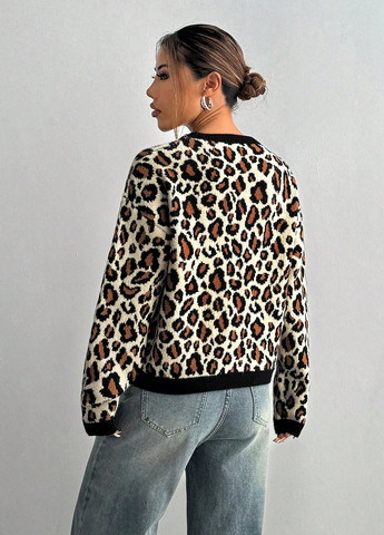 Комбинированный демисезонный джемпер джемпер SHEIN