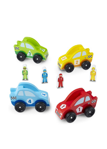 Игровой набор Гоночные автомобили (4 шт.) Melissa & Doug (251711320)