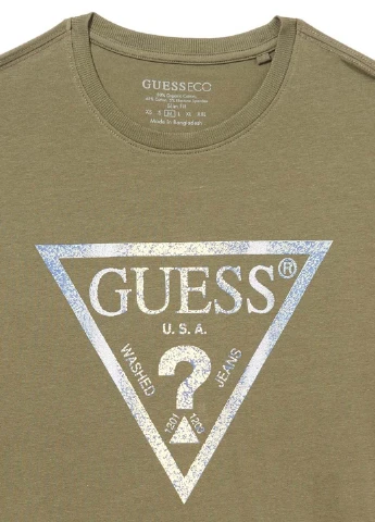 Зелена футболка Guess