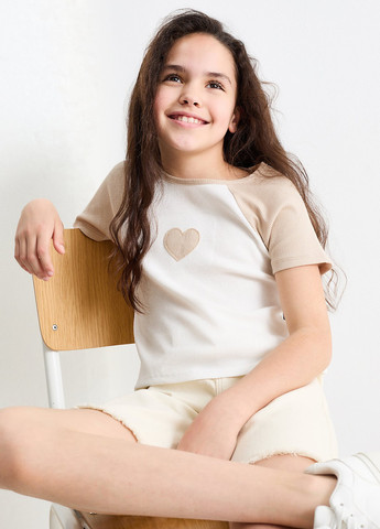 Комбінована літня футболка (3 шт.) C&A