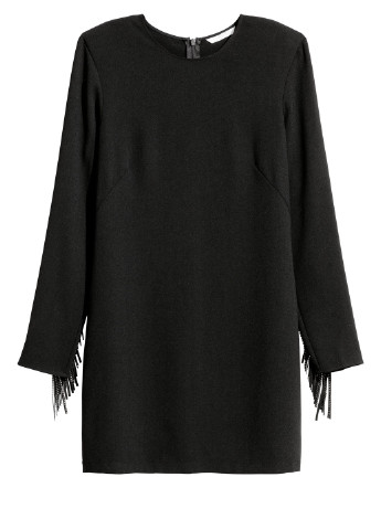 Чорна кежуал сукня H&M однотонна