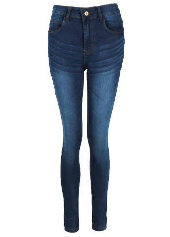 Темно-синие демисезонные скинни джинсы Boohoo