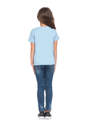 Темно-блакитна літня футболка Promin.