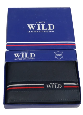 Чоловіче шкіряне портмоне 12,5х10х2,5 см Always Wild (242187821)