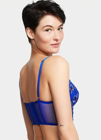 Синій демісезонний комплект (бюстьє, трусики) Victoria's Secret