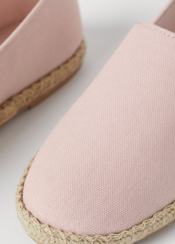 Світло-рожеві еспадрильї H&M однотонний (251770946)