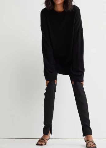 Чорний демісезонний светр H&M