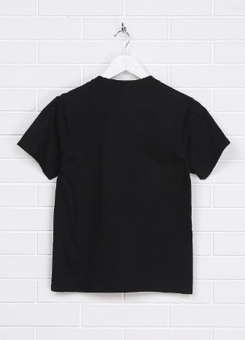 Черная летняя футболка с коротким рукавом Gildan