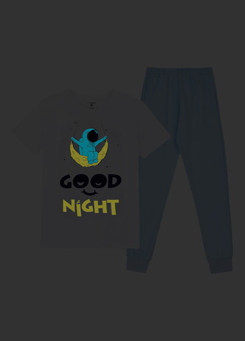 Комбинированная всесезон пижама (футболка, брюки) футболка + брюки Garnamama