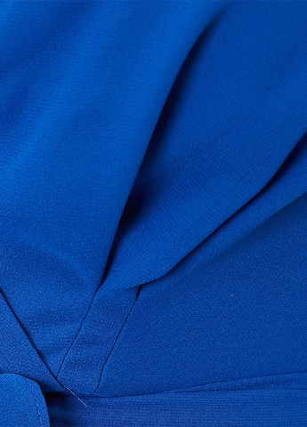 Синее кэжуал платье клеш, с открытой спиной KOTON однотонное