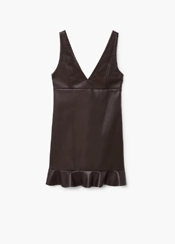 Коричневое кэжуал платье Mango