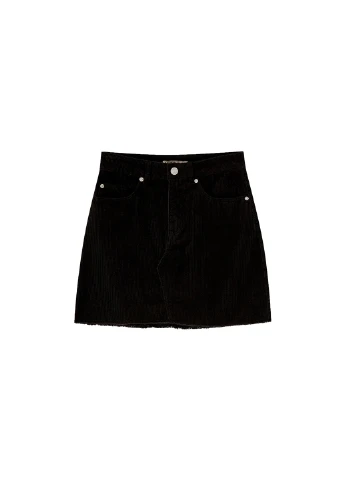 Черная кэжуал однотонная юбка Pull & Bear