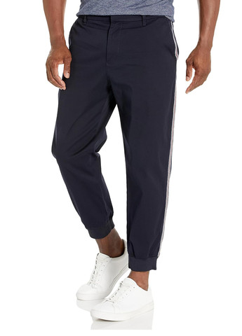 Темно-синие кэжуал демисезонные джоггеры брюки Armani Exchange