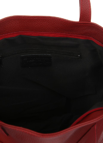 Сумка Italian Bags шоппер однотонная бордовая кэжуал